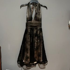 Black & Gold cocktail dress